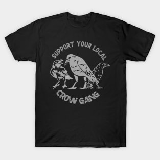 Street Crow gang funny vintage ravens lovers Christmas T-Shirt